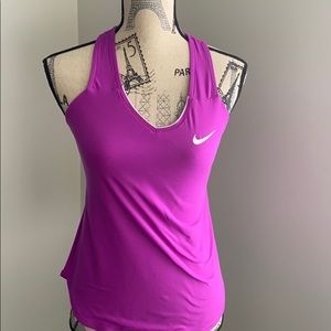 Nike purple dri fit workout top